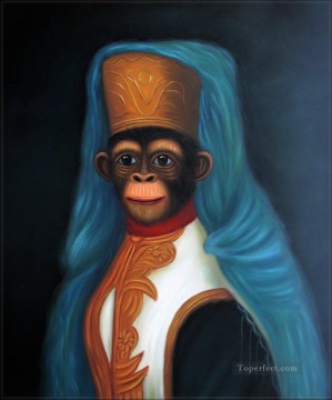 singe Tableau Peinture - sirène de singe